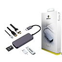 Micropack Flash 6 MDC-6HERO-GY6 Multi USB-C Adapter-Grey