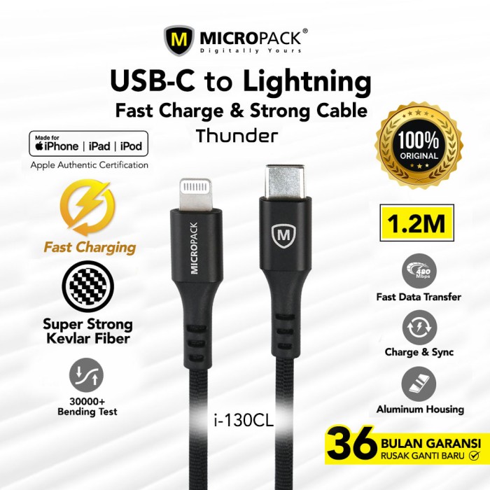 Micropack I-130CL Charging Cable