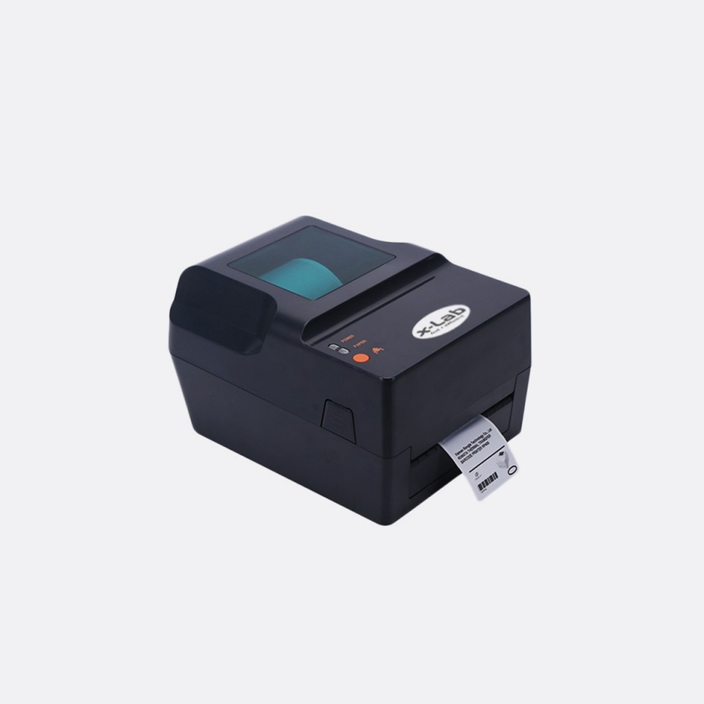 xLab Barcode Label Printer XBLP-400T, Thermal Printer, USB, Serial, Parallel Connectivity, High Speed