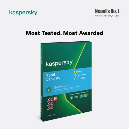 [KTS -3U, 1Y, 1K - ESD] Kaspersky Total Security - 3D, 1Y, 1Key - ESD