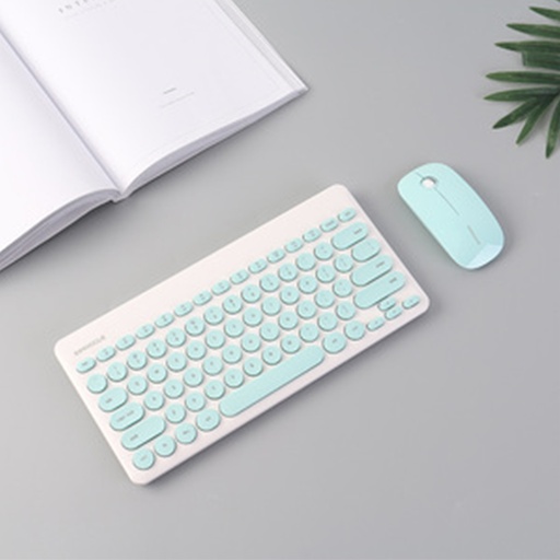 [XVDPCD00310] Stylish Wireless Mouse Keyboard Set IK6620 (Mint Green)
