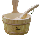 Sauna bucket with spoon